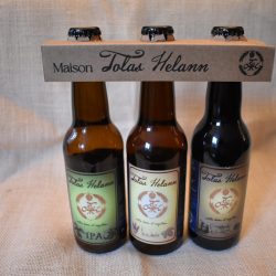 Pack de 3 bière sur fond blanc