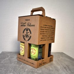 pack de 4 bière sur fond blanc